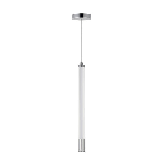 1 Light LED Pendant, Chrome