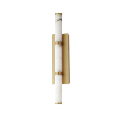 ET2 Lighting Aragon 3 Light 26" Bath Vanity, White Alabaster/Gold