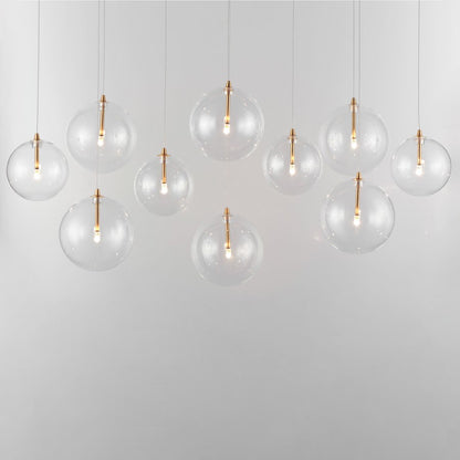 ET2 Lighting Nimbus 3-Light LED Pendant, Black/White Cirrus