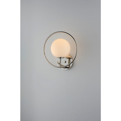 ET2 Lighting Revolution 1-Light Wall Sconce in Polished Nickel