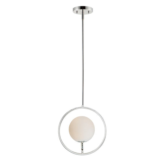 ET2 Lighting Revolution 1-Light Mini Pendant in Polished Nickel