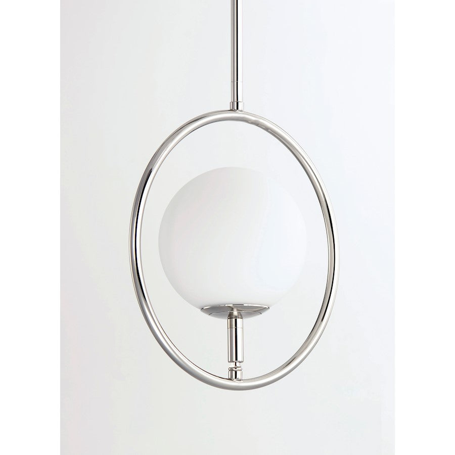 ET2 Lighting Revolution 1-Light Mini Pendant in Polished Nickel