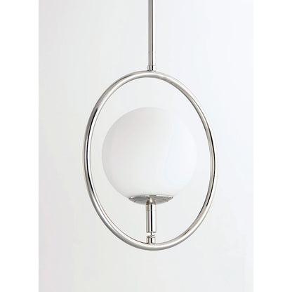 ET2 Lighting Revolution 1-Light Mini Pendant in Polished Nickel