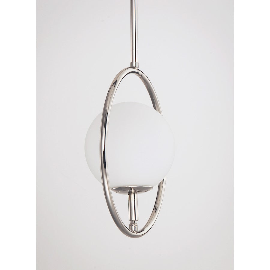 ET2 Lighting Revolution 1-Light Mini Pendant in Polished Nickel