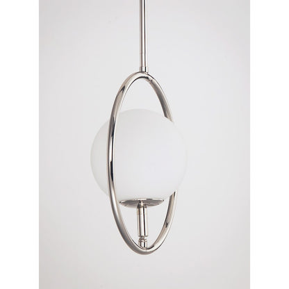ET2 Lighting Revolution 1-Light Mini Pendant in Polished Nickel