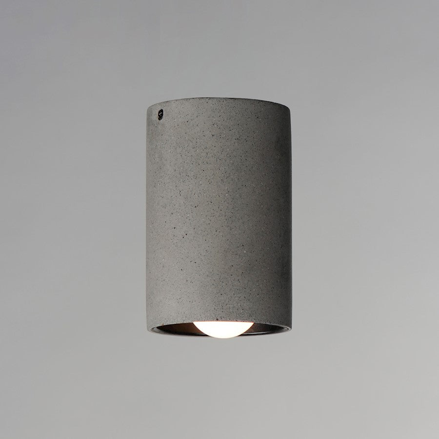 ET2 Lighting Pilar 1 Light LED Flush Mount, Greystone