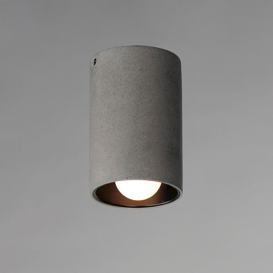 ET2 Lighting Pilar 1 Light LED Flush Mount, Greystone