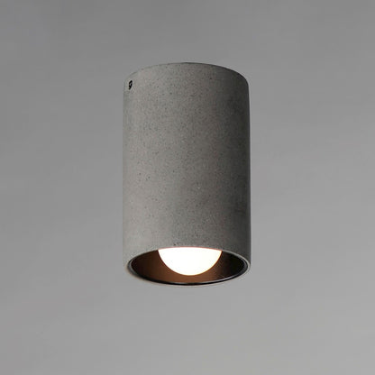 ET2 Lighting Pilar 1 Light LED Flush Mount, Greystone