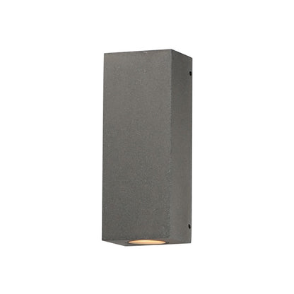 ET2 Lighting Pilar 2 Light LED Outdoor Wall Sconce, Greystone