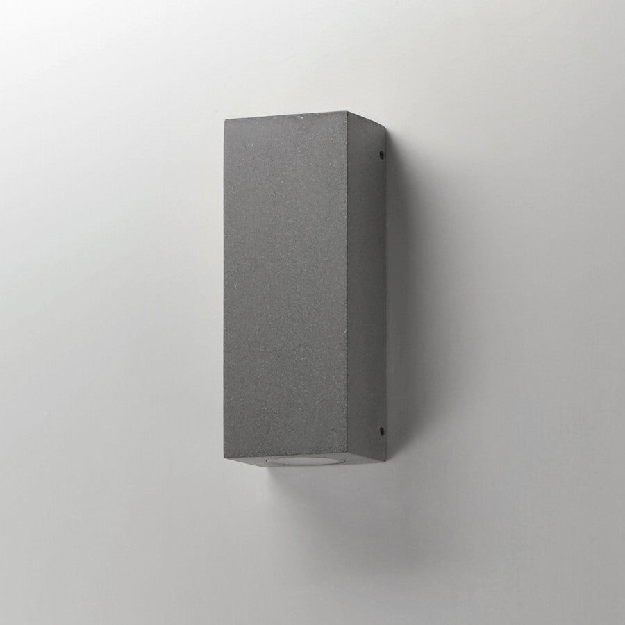ET2 Lighting Pilar 2 Light LED Outdoor Wall Sconce, Greystone