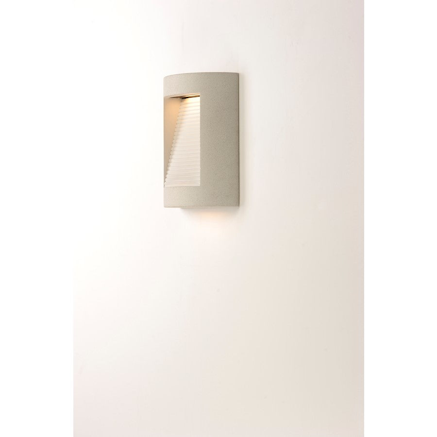 ET2 Lighting Boardwalk LED 2-Light Outdoor Wall Sconce in Sandstone