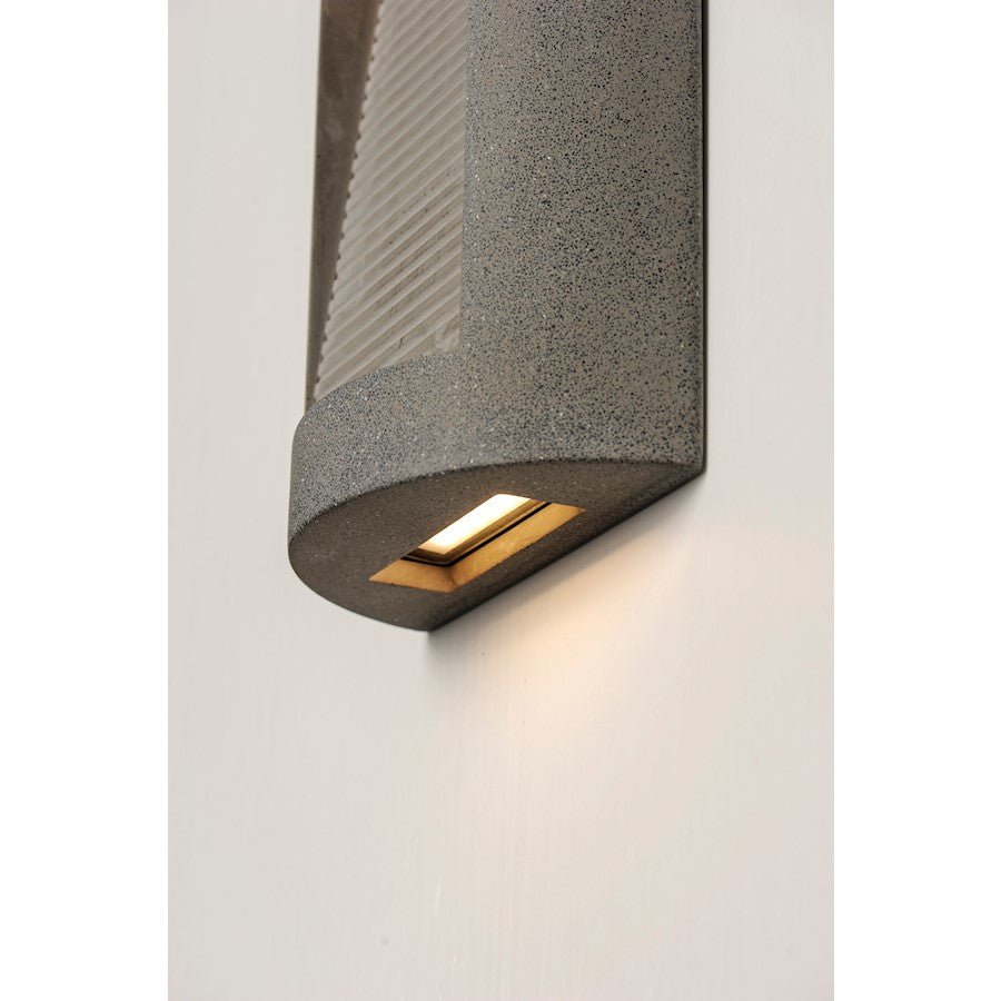 ET2 Lighting Boardwalk LED 2-Light Outdoor Wall Sconce in Greystone