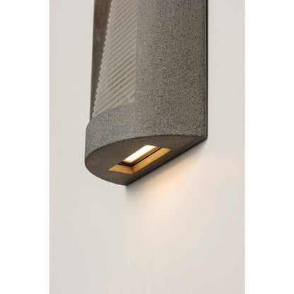 ET2 Lighting Boardwalk LED 2-Light Outdoor Wall Sconce in Greystone