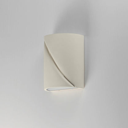 ET2 Lighting Puff 1 Light 8" LED Outdoor Wall Sconce, Chaulk White