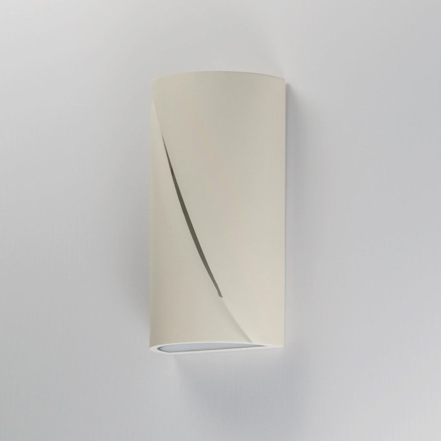 ET2 Lighting Puff 1 Light 12" LED Outdoor Wall Sconce, Chaulk White