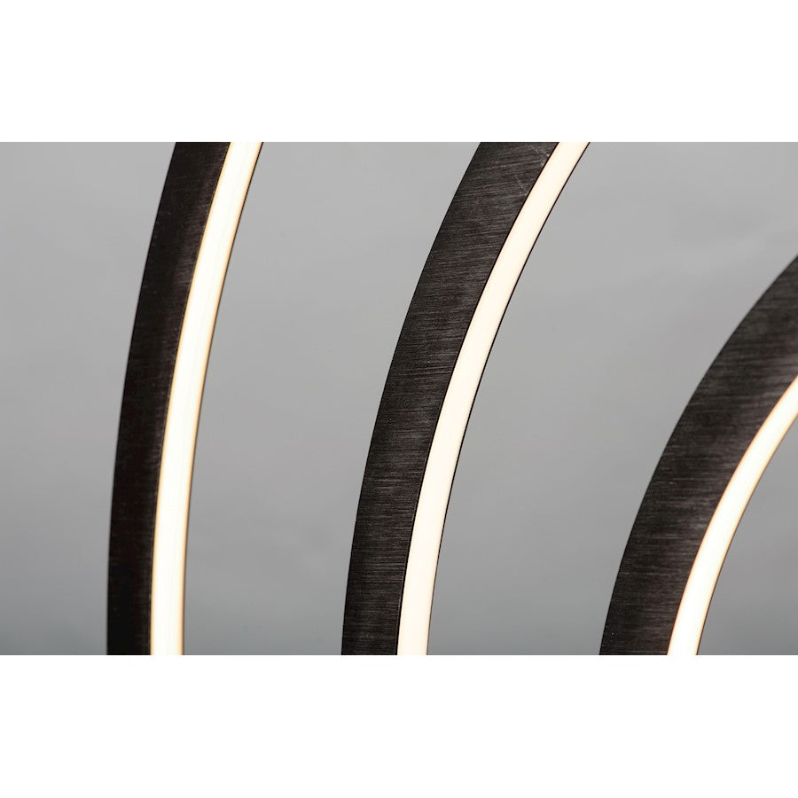 ET2 Lighting Arc 1-Light Large LED Table Lamp, Brushed Black