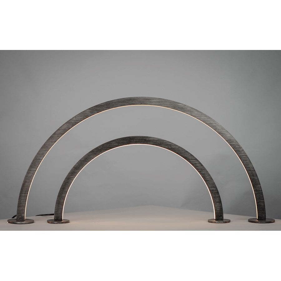 ET2 Lighting Arc 1-Light Large LED Table Lamp, Brushed Black