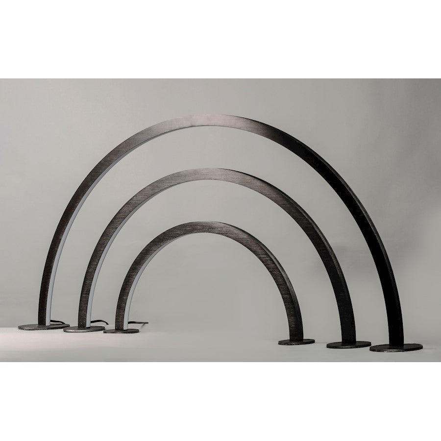 ET2 Lighting Arc 1-Light Large LED Table Lamp, Brushed Black