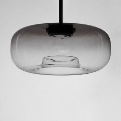 1 Light 16"X7" LED Pendant, Black