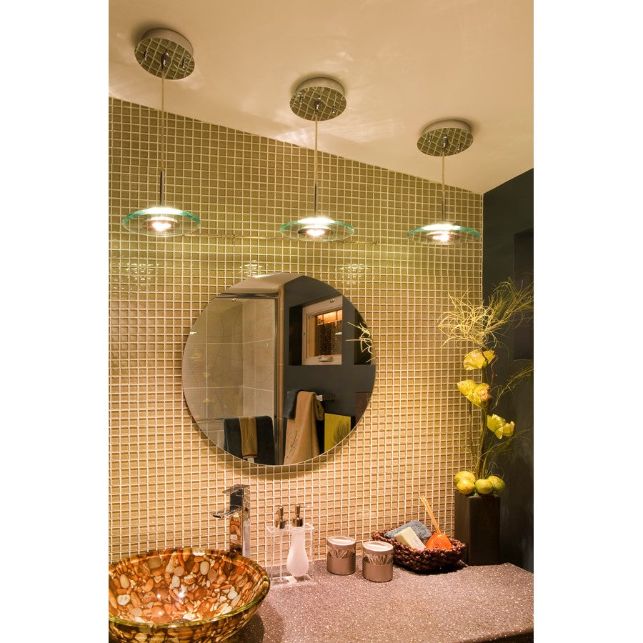 ET2 Lighting Hagen LED Pendant in Satin Nickel