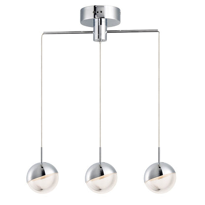 ET2 Lighting Spot 3-Light Pendant, Polished Chrome