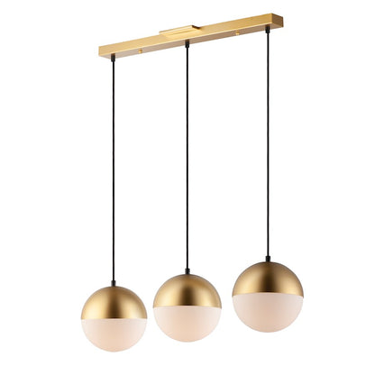 ET2 Lighting Half Moon LED 3-Light Large Pendant, Metallic Gold