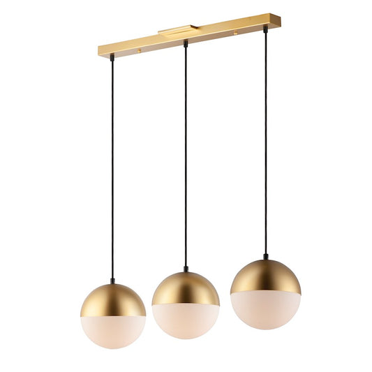 ET2 Lighting Half Moon LED 3-Light Large Pendant, Metallic Gold