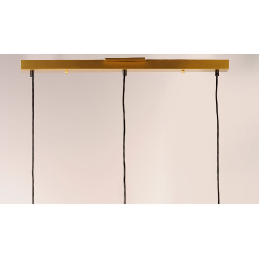 ET2 Lighting Half Moon LED 3-Light Large Pendant, Metallic Gold