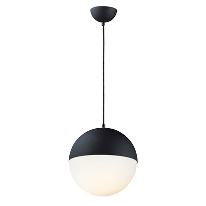 ET2 Lighting Half Moon Large LED Pendant, Black