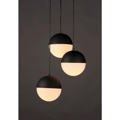 ET2 Lighting Half Moon Large LED Pendant, Black