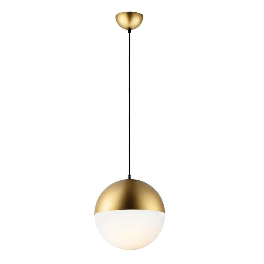 ET2 Lighting Half Moon Large LED Pendant, Metallic Gold