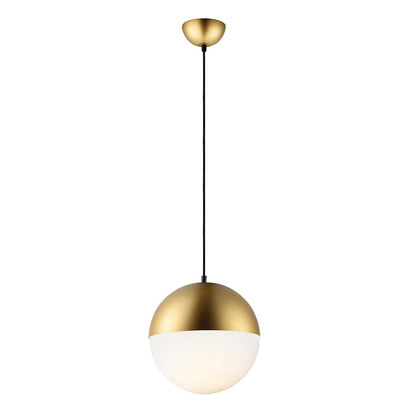 ET2 Lighting Half Moon Large LED Pendant, Metallic Gold
