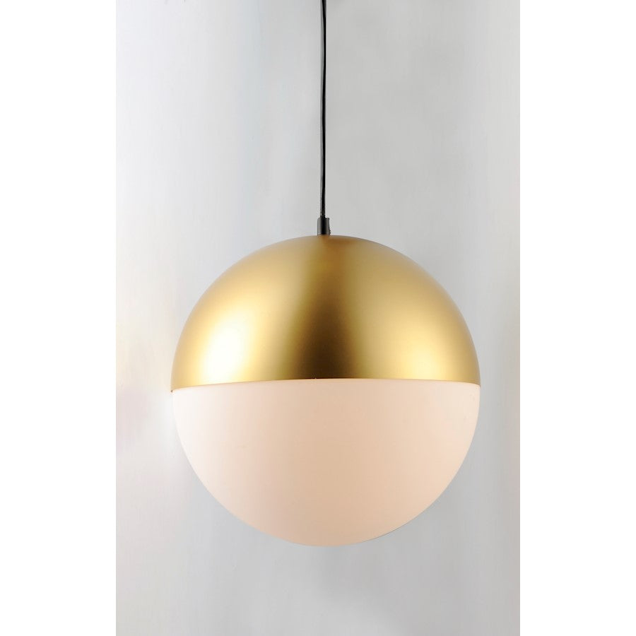 ET2 Lighting Half Moon Large LED Pendant, Metallic Gold