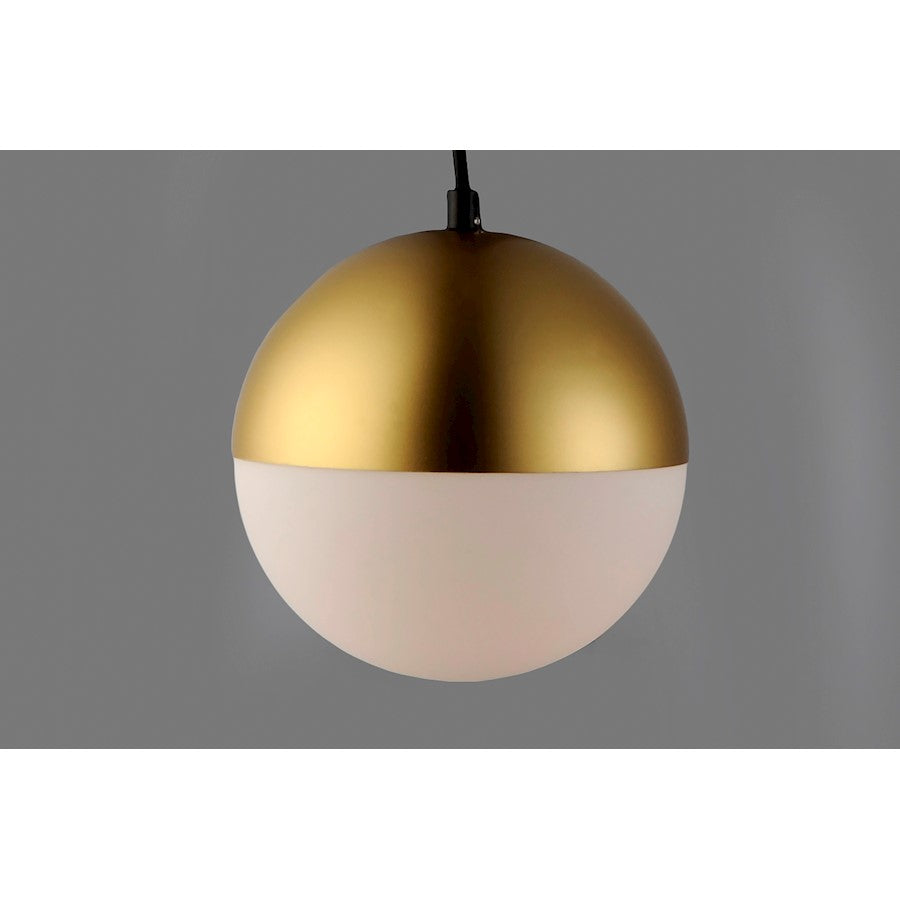 ET2 Lighting Half Moon Large LED Pendant, Metallic Gold