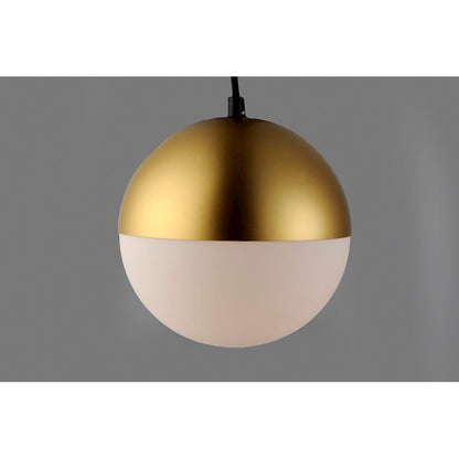 ET2 Lighting Half Moon Large LED Pendant, Metallic Gold