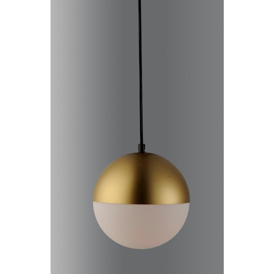 ET2 Lighting Half Moon Large LED Pendant, Metallic Gold