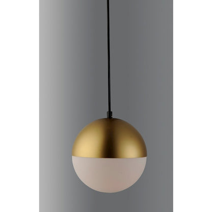 ET2 Lighting Half Moon Large LED Pendant, Metallic Gold