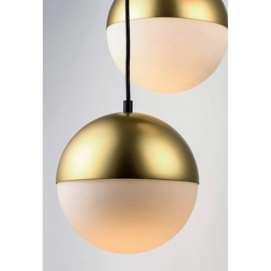 ET2 Lighting Half Moon Large LED Pendant, Metallic Gold