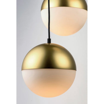 ET2 Lighting Half Moon Large LED Pendant, Metallic Gold