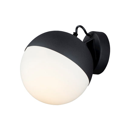 ET2 Lighting Half Moon Wall Sconce, Black