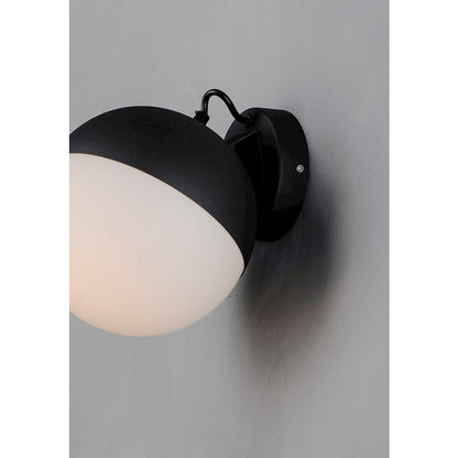 ET2 Lighting Half Moon Wall Sconce, Black