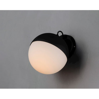ET2 Lighting Half Moon Wall Sconce, Black