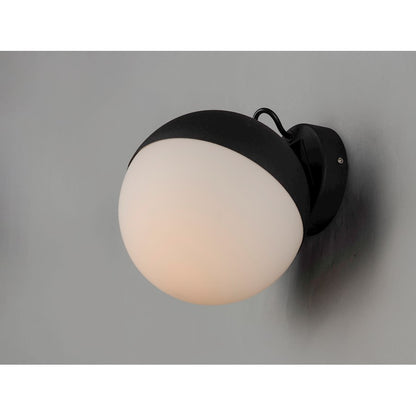 ET2 Lighting Half Moon Wall Sconce, Black