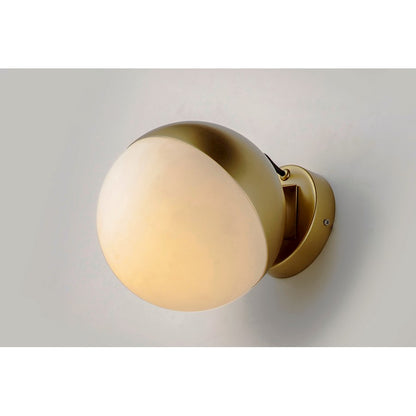 ET2 Lighting Half Moon Wall Sconce, Metallic Gold