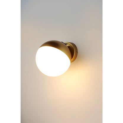 ET2 Lighting Half Moon Wall Sconce, Metallic Gold