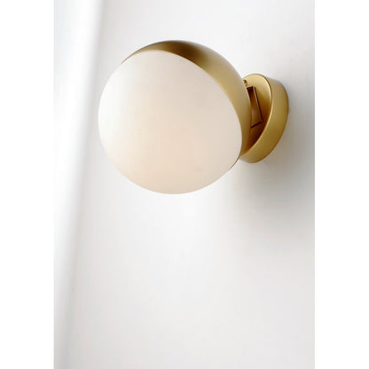 ET2 Lighting Half Moon Wall Sconce, Metallic Gold