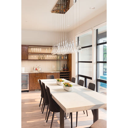 24 Light LED Pendant, Polished Chrome