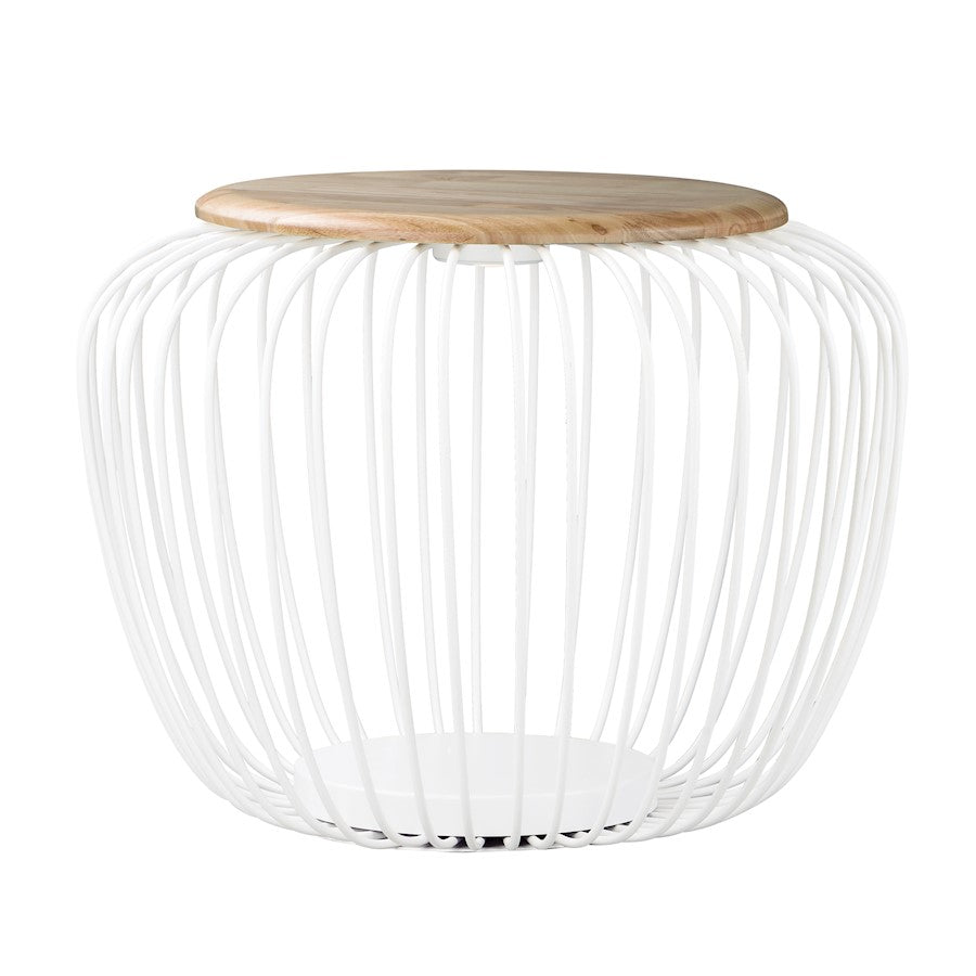 ET2 Lighting Cage Floor Lamp, White and Navaho White