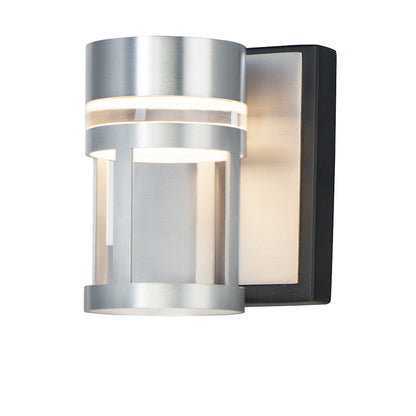 ET2 Lighting Accord LED 1-Light Wall Sconce in Black/Brushed Aluminum