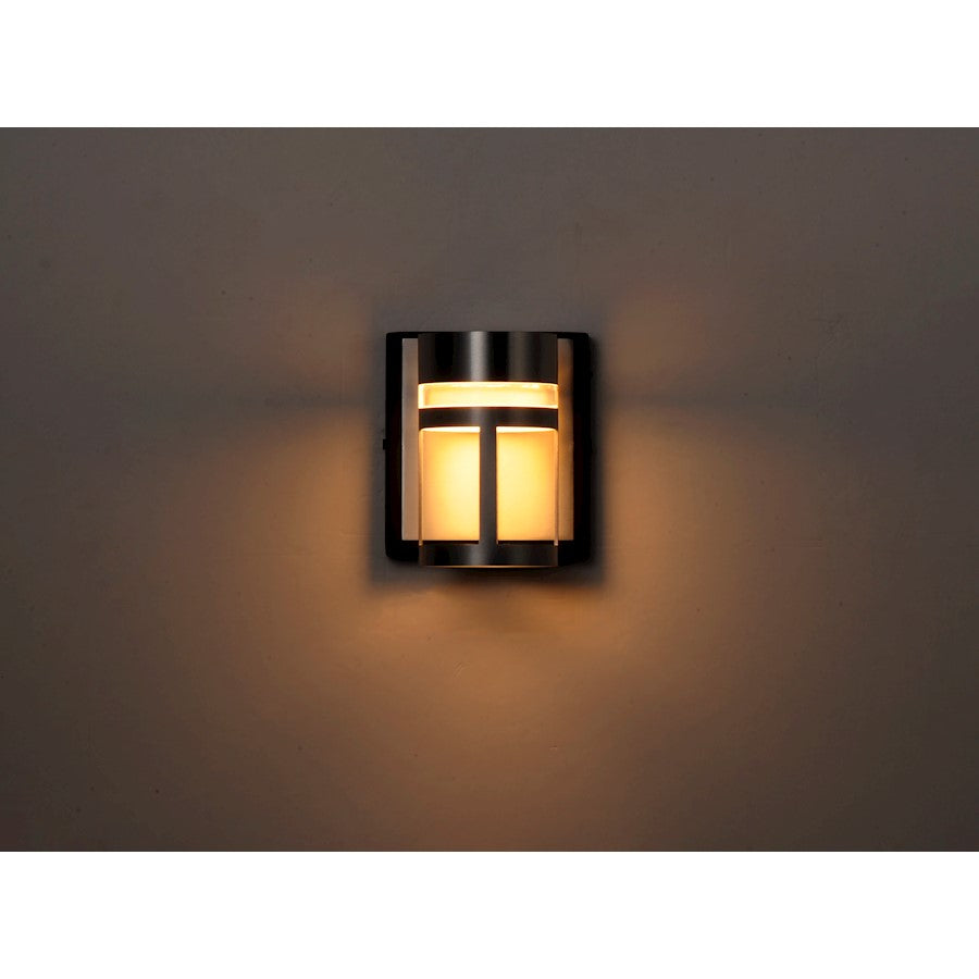 ET2 Lighting Accord LED 1-Light Wall Sconce in Black/Brushed Aluminum